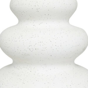 Vase Olme design haut 20 cm céramique sablée blanc