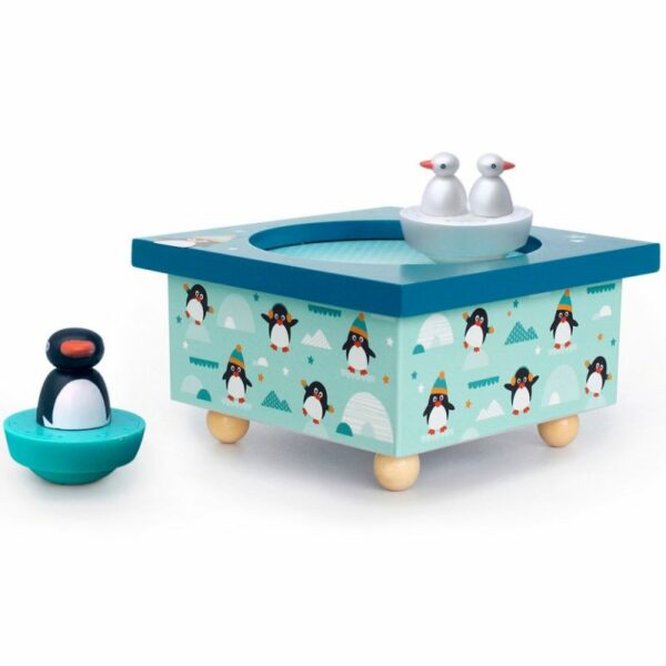 Boîte à musique magnétique famille pingouins – Image 2