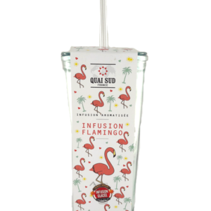Infusion Glacée Flamingo Travel Mug, Fruits exotiques