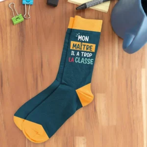 CHAUSSETTES MON MAÎTRE IL A TROP LA CLASSE