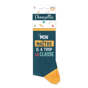 CHAUSSETTES MON MAÎTRE IL A TROP LA CLASSE