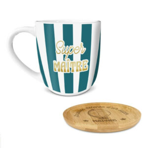 Coffret cadeau tasse et sous-tasse Super Maître