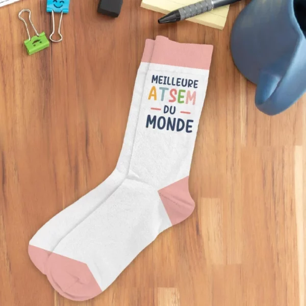Chaussettes Meilleure ATSEM du Monde – Image 3