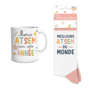 Coffret cadeau mug et chaussettes – ATSEM