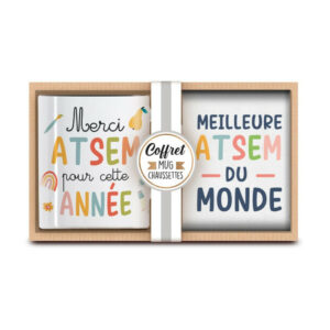 Coffret cadeau mug et chaussettes – ATSEM