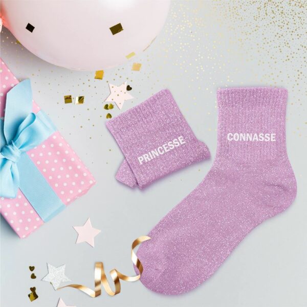 Chaussettes Paillettes Duo Princesse Connasse – Image 2