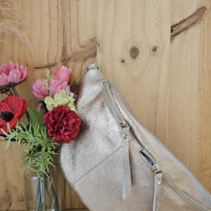 Banane 100% cuire Bronze double zip