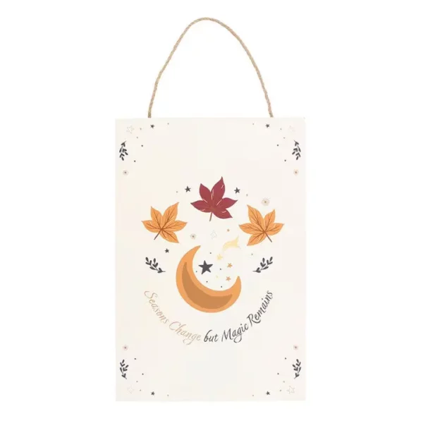 Décoration automne - Panneau suspendu en croissant de lune – Image 2