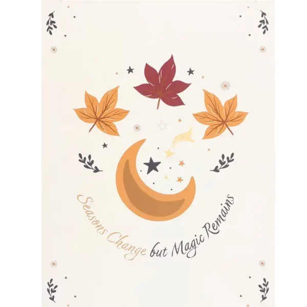 Décoration automne - Panneau suspendu en croissant de lune – Image 3