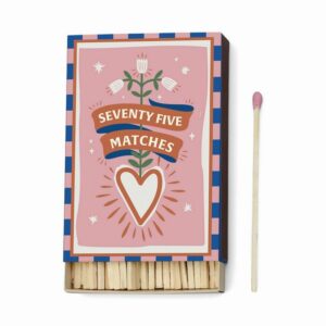 Boite d’allumettes Adopo Hearts Pink – 75 Allumettes